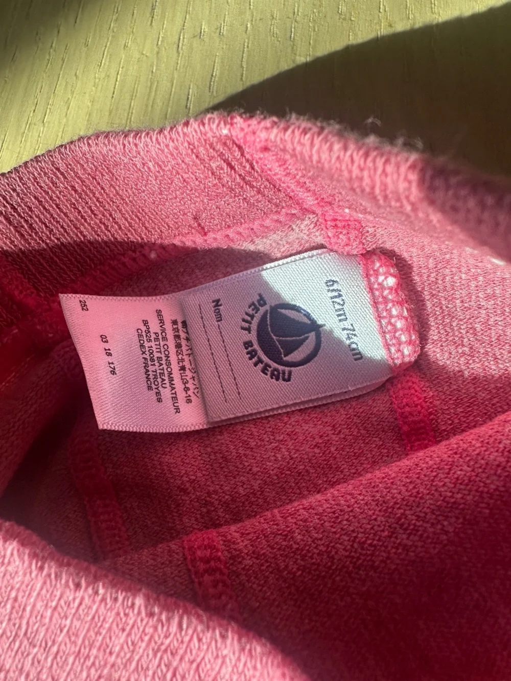 Petit Bateau Pink Striped Tights 6/12M / 74cm